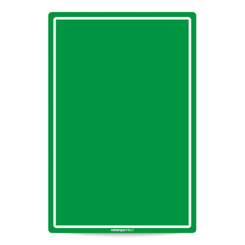 Letrero Vertical Verde Personalizado V1